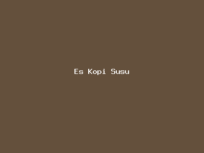 Es Kopi Susu
